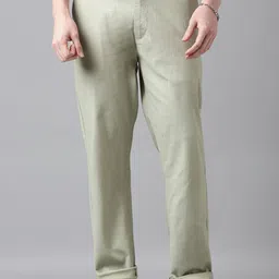 CINOCCI Men Mid-Rise Straight Fit Trousers-picture-37