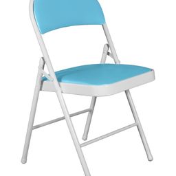 Story@home White & Blue Multi Purpose Foldable Chair-image-11