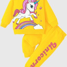 KUCHIPOO Girls Printed T-shirt with Pyjamas-image-40