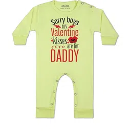 Arvesa Kids-Unisex Yellow Cotton Rompers-picture-43