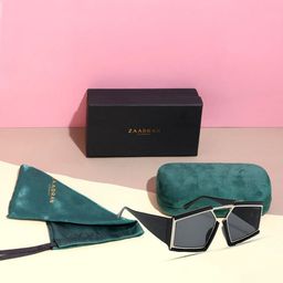 ZAADRAN Unisex Oversized Sunglasses with Polarised and UV Protected Lens-3