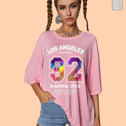 Dreambe Women 2 Printed Extended Sleeves T-shirt-picture-23