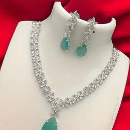 TIYARA Women Silver Jewellery Set-38