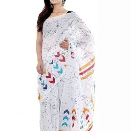 Dastkar Pure Cotton Block Print Saree-picture-16