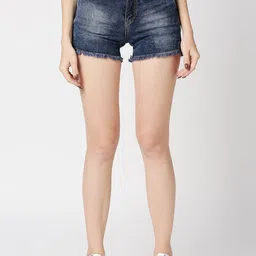 CEFALU Women Skinny Fit Denim Denim Shorts-picture-41
