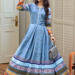 Anouk Ethnic Motifs Print A-Line Maxi Dress-picture-0