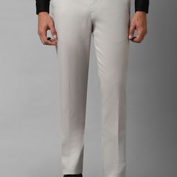 Luxure by Louis Philippe Men Slim Fit Mid Rise Trousers-picture-36