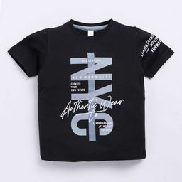 Ginie Boys Typography Printed T-shirt-image-57