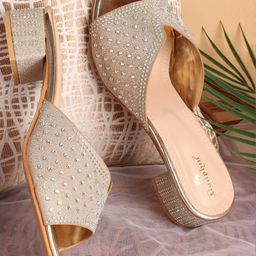 Dollphin Women Gold Heels-32