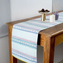 Ratan Cart Blue & Pink Printed Cotton Rectangular Table Runner-23