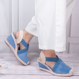 BRISKERS Women Textured Wedge Sandals-20