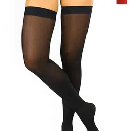 NESKA MODA Pack Of 2 High Thigh Sheer Breathable Stockings-image-57