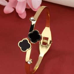 DressBerry Gold-Plated Brass Cuff Bracelet-31