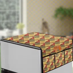 The Furnishing Tree Yellow Plastic Refrigerator Cover-image-64