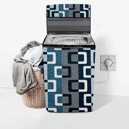 Stylista Blue PVC Washing Machine Cover-image-32