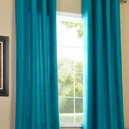 BELLA TRUE Blue 2 Pieces Long Door Curtains-image-87