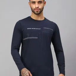 VECTOR X Men Typography Printed Round Neck T-Shirt-19