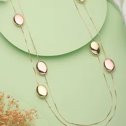 SARAF TRENDZ Gold-Plated Layered Double Lined Necklace-25
