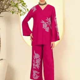 KALINI Women Pink Co-Ords-picture-20