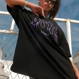 SZN Printed Cotton Short Sleeves Round Neck Oversized T-shirt-picture-19
