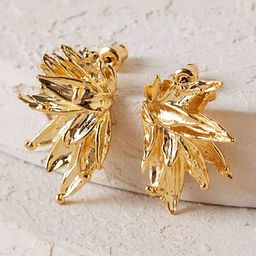 Bohey by KARATCART Gold-Plated Elegant Textured Spiked Shaped Studs-picture-34
