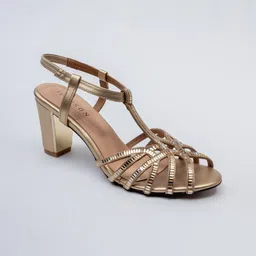 VANSON SHOES Women Embellished Party Block Sandals-14