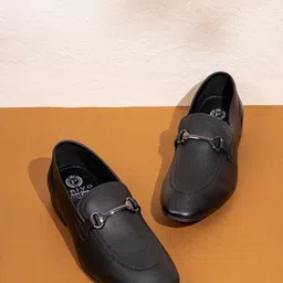 ATESBER by Inc.5 Men Leather Pointed-Toe Formal Loafers-image-92