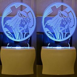SOMIL Set of 2 3D Illusion Effect Multicolour Led Night Lamp-image-81