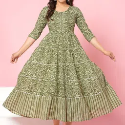 Da Vastraagaar Women Floral Printed Anarkali Kurta-picture-14