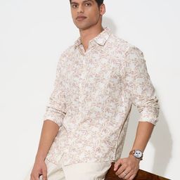 Peregrine by Pantaloons Men Floral Printed Casual Shirt-picture-22