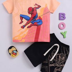 LITTLE NINJA Boys Printed T-shirt with Shorts-image-14