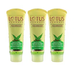 Lotus Herbals Neemwash Set Of 3 Neem & Clove Ultra Purifying Face Wash-120ml Each-6