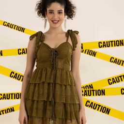 BAESD Print Lace A-Line Dress-image-23