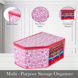 Kuber Industries Pink Set of 3 Regular Multi-Utility Organisers image 5