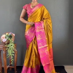 DIVASTRI Woven Design Zari Saree-image-45
