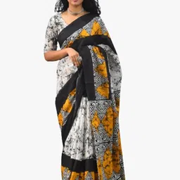clothonus Pure Cotton Ikat Saree-image-90