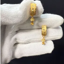 Anshenterpris Women Gold-Plated Brass Classic Drop Earrings-picture-47