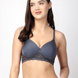 Floret Medium Coverage Lightly Padded All Day Comfort T-shirt Bra-image-35