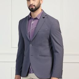 Blackberrys Striped Slim-Fit Single-Breasted Formal Blazer-image-25