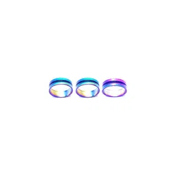 Dynamic Retail Global Set of 3 Rings for Men & Women, Multicolor-Multicolor Alloy Ring ()-9