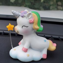 Afterstitch White & Yellow Unicorn Statue Figurine Showpiece-image-5
