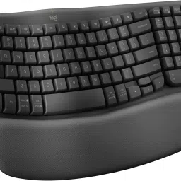 Logitech Wave Keys Bluetooth Standard Multi-device Keyboard Compatible with Desktop, Laptop, Mac Wireless Ergonomic Keyboard with Cushioned Palm Rest, Comfortable Natural Typing-17