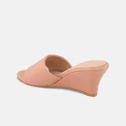 ALL TABS OPEN Textured Open Toe Party Wedge Heels image 2