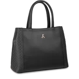 Mochi Black PU Structured Handheld Bag image 4