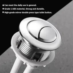 masterbath Dual Flush Push Button Toilet Water Tank Flushing Replaceable Round Button 58mm Flush Tank Lever image 4