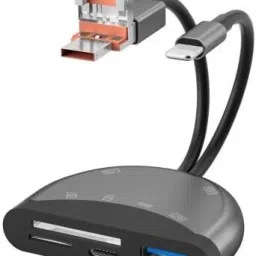Tobo 6 IN 1 USB C to Lighting USB Adapter Card Reader Micro SD Card Reader TD-1385TC Card Reader-32