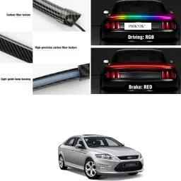Carbon Fibre LED Rear Spoiler with Remote Control Universal Exterior Car LED A64 Matte, Glossy, Chrome Ford Mondeo Rear Garnish-image-90