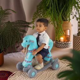 Baby Horse Rider for Kids 1-3 Years Birthday Gift Horsey Rocker Ride-on Toy-image-86