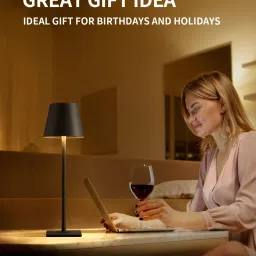 arthasya Cordless Table Lamp, USB Rechargeable Desk Lamp, LED Battery Operated lamp Table Lamp image 5