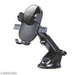 Portronics Clamp M3 Adjustable Car Mobile Phone Holder Stand for Dashboard & Windshield, 360? Rotational, Strong Suction Cup, Compatible with 4 to 6 inch Devices-2